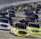 Pole sitter Kyle Busch leads the field at the start – and for 131 laps – of the Nashville 200 on Friday. Credit: John Sommers II/Getty Images for NASCAR